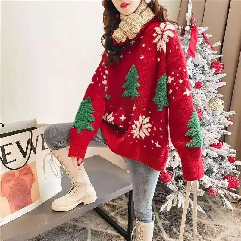 Women's Oversized Christmas Jumper - Main Image