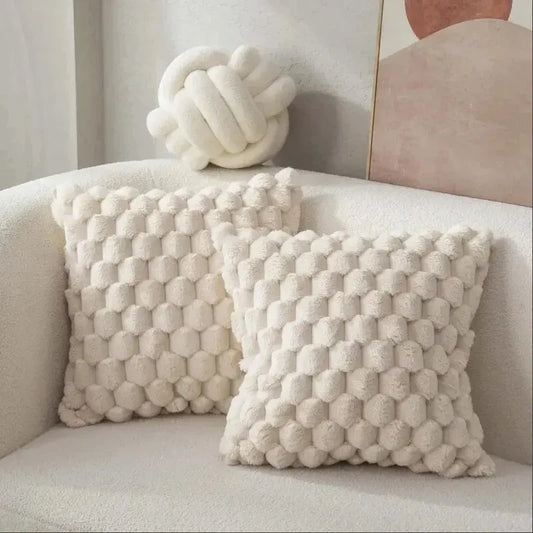 Pineapple Grid Cushion Cover
