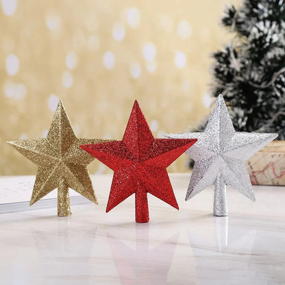 10/20/30cm Christmas Star Tree Top