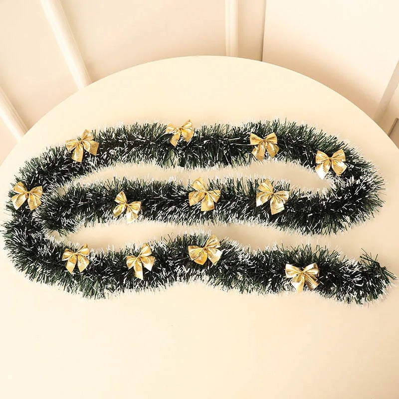 Decorative Tinsel with Bow