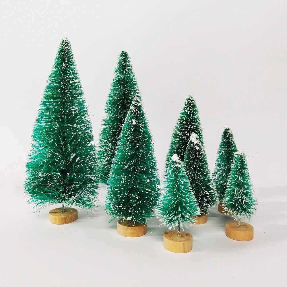 8 Pcs Mini Christmas Tree