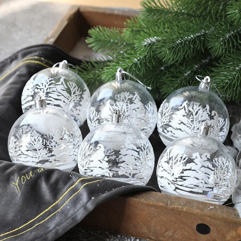 Decorative Christmas Baubles 6Pcs