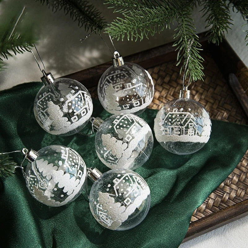 Decorative Christmas Baubles 6Pcs