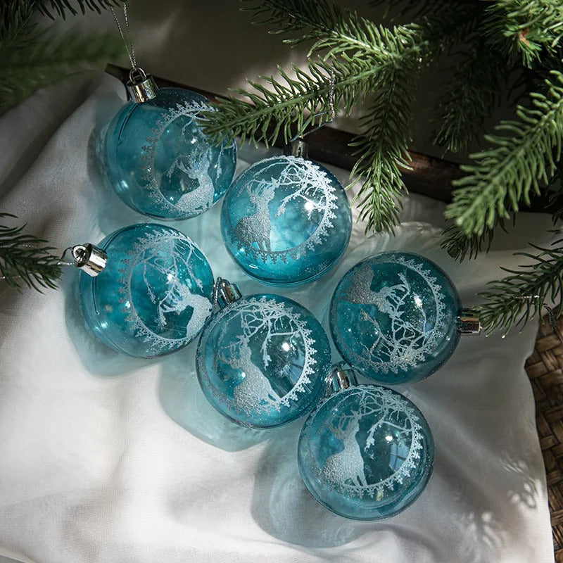 Decorative Christmas Baubles 6Pcs